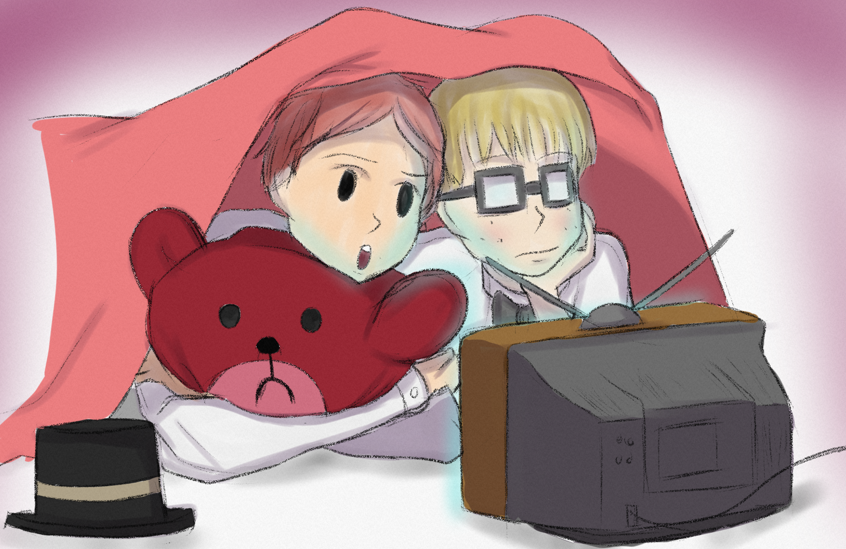 fanart of the gay couple from Earthbound